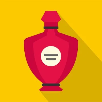 Perfume icon, flat style 스톡 일러스트