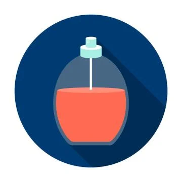 Perfume icon in flat style isolated on white background. Make up symbol stock Stock-Illustration