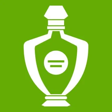 Perfume icon green Stock-Illustration
