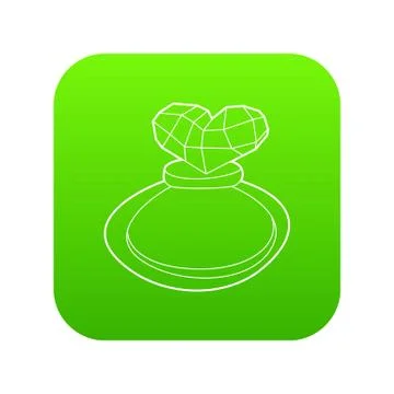 Perfume icon green Stockillustratie