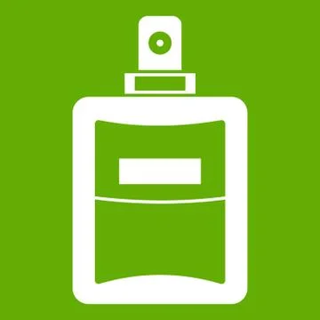 Perfume icon green Illustrazione stock