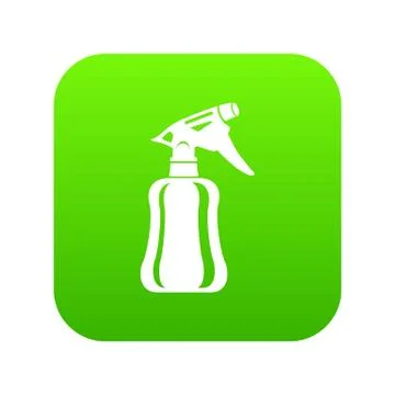 Perfume icon green vector Illustrazione stock