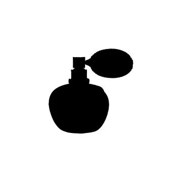 Perfume icon. Simple style perfume shop big sale poster background symbol. .. Illustration