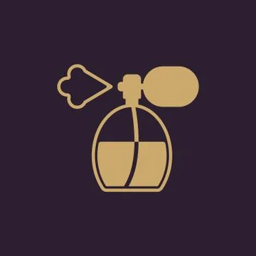 The perfume icon. sprayer symbol. Flat Stock-Illustration