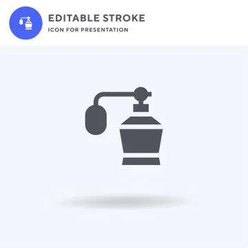 Perfume icon vector, filled flat sign, solid pictogram isolated on white, log Ilustração Stock