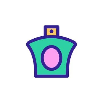 Perfume icon vector. Isolated contour symbol illustration Ilustração Stock