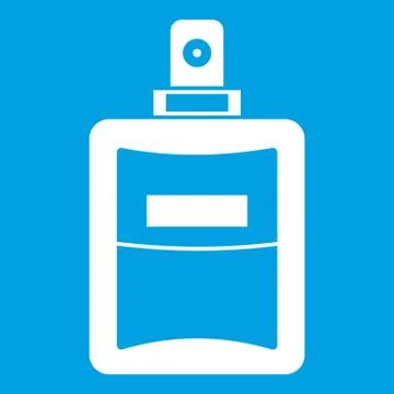 Perfume icon white Illustrazione stock