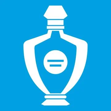 Perfume icon white Stock-Illustration