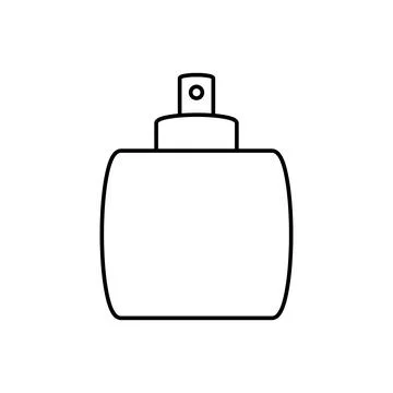 Perfume icon on white. Illustration