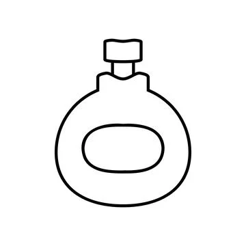 Perfume icon on white. Illustration