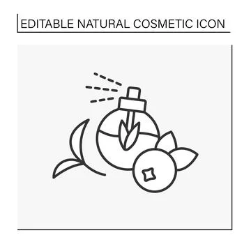 Perfume line icon Stock Illustration