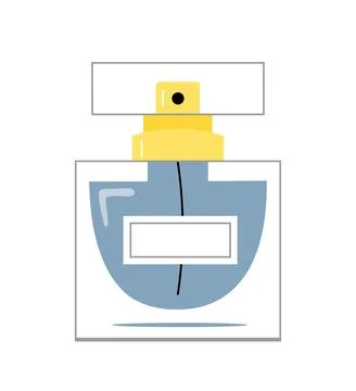 Perfume line vector concept Stock Illustration