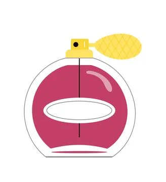 Perfume line vector concept Stock Illustration