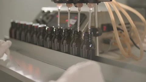 Perfume Manufacturing Process in Modern Factory Stock-Footage 320433398