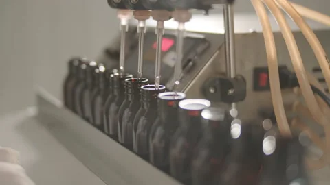 Perfume Manufacturing Process in Modern Factory Stock-Footage 320433415