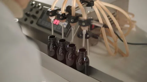Perfume Manufacturing Process in Modern Factory Stock-Footage 320433417