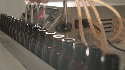 Perfume Manufacturing Process in Modern Factory Stock-Footage 320433476