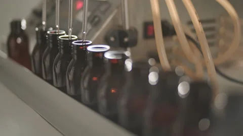 Perfume Manufacturing Process in Modern Factory Stock-Footage 320433487