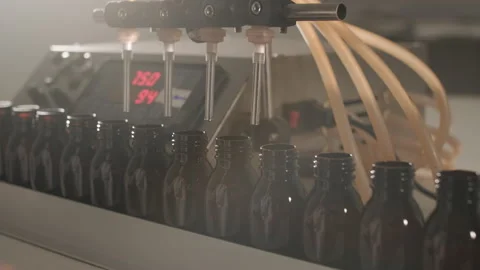 Perfume Manufacturing Process in Modern Factory Stock-Footage 320433542