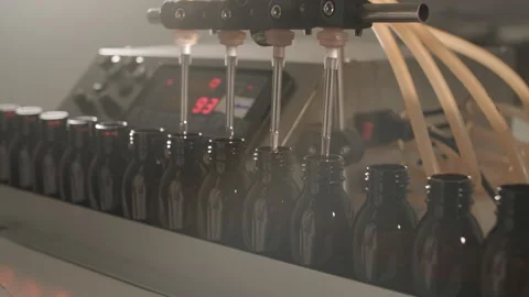Perfume Manufacturing Process in Modern Factory Stock-Footage 320433586