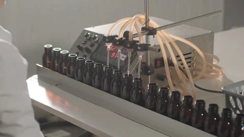 Perfume Manufacturing Process in Modern Factory Stock-Footage 320433616