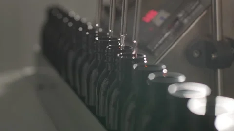 Perfume Manufacturing Process in Modern Factory Stock-Footage 320433687