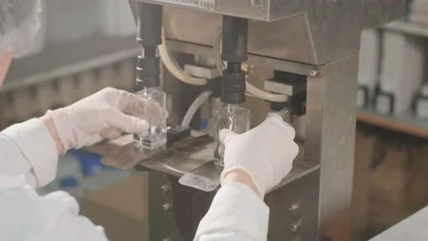 Perfume Manufacturing Process in Modern Factory Stock-Footage 320433829