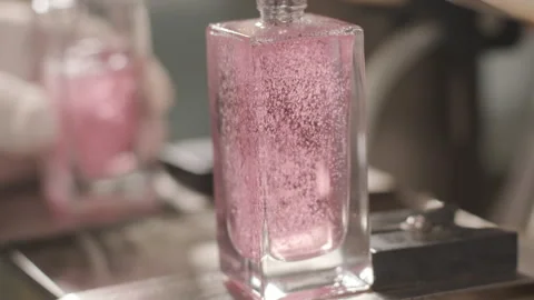 Perfume Manufacturing Process in Modern Factory Stock-Footage 320433832
