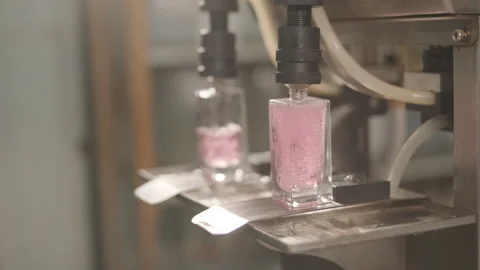 Perfume Manufacturing Process in Modern Factory Stock-Footage 320433875