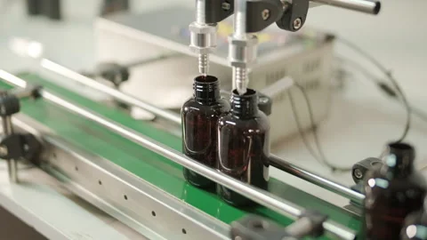 Perfume Manufacturing Process in Modern Factory Stock-Footage 320434162
