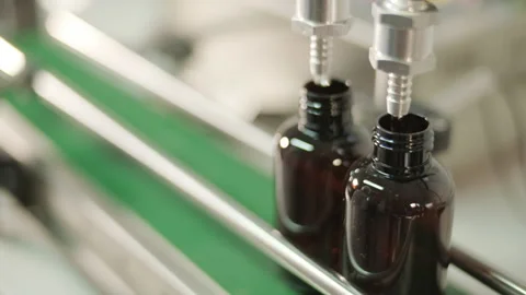 Perfume Manufacturing Process in Modern Factory Stock-Footage 320434267