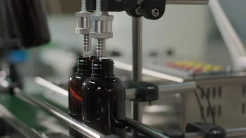 Perfume Manufacturing Process in Modern Factory Stock-Footage 320434343