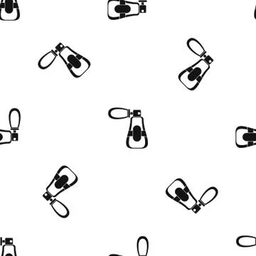 Perfume pattern seamless black Ilustração Stock