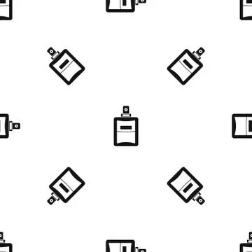 Perfume pattern seamless black 스톡 일러스트