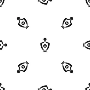 Perfume pattern seamless black Stock Illustration