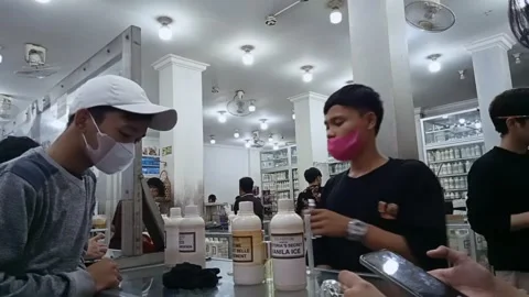 Perfume refill store Stock Footage 205070324