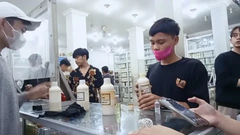 Perfume refill store Stock Footage 205070329