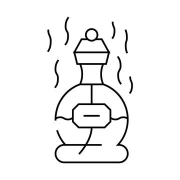 Perfume scent line icon vector illustration line Stock-Illustration