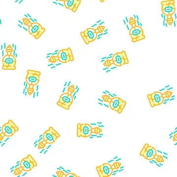 Perfume scent vector seamless pattern line Stock-Illustration