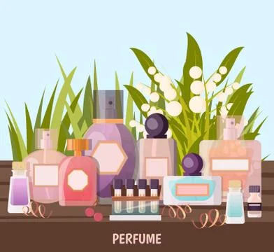 Perfume Shop Background Stockillustratie