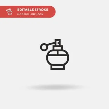 Perfume Simple vector icon. Illustration symbol design template for web mobil Stock-Illustration