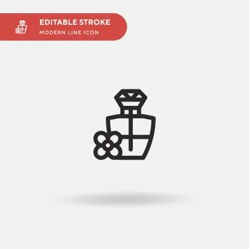 Perfume Simple vector icon. Illustration symbol design template for web mobil Stock-Illustration