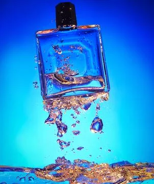 "Perfume Splash: Elegance in Motion" Stock Photos