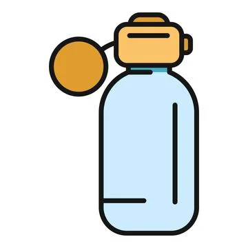 Perfume spray bottle flat color icon illustration Stock-Illustration