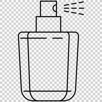 Perfume spray bottle Illustrazione stock