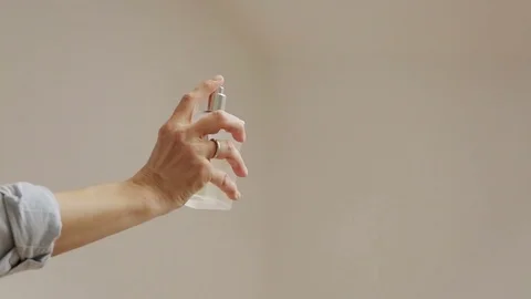 Perfume Spraying Stock Footage 72784929