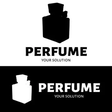 Perfume vector logo. Brand's logo in the form of perfume Stock Illustration