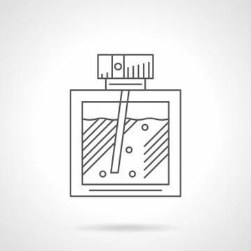 Perfumery flat line vector icon Illustration