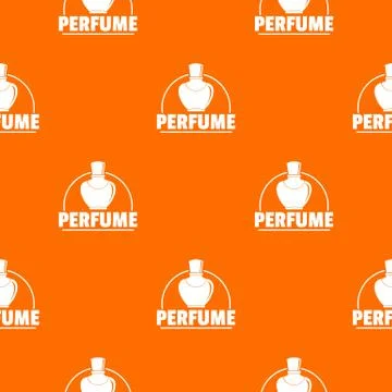 Perfumery pattern vector orange Illustration