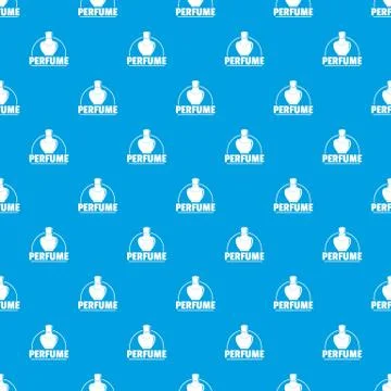 Perfumery pattern vector seamless blue Illustration